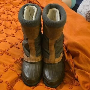 Sorel Tan and Gray Winter Boots